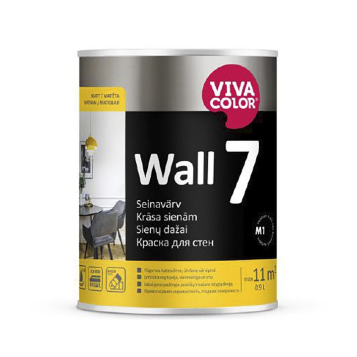 Seinavärv Vivacolor Wall 7 0,9 l