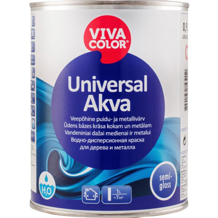 Universal Akva 0,9 l, poolläikiv värvitu