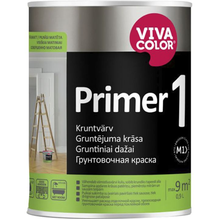 Kruntvärv Vivacolor Primer 1 AP valge 0,9 l