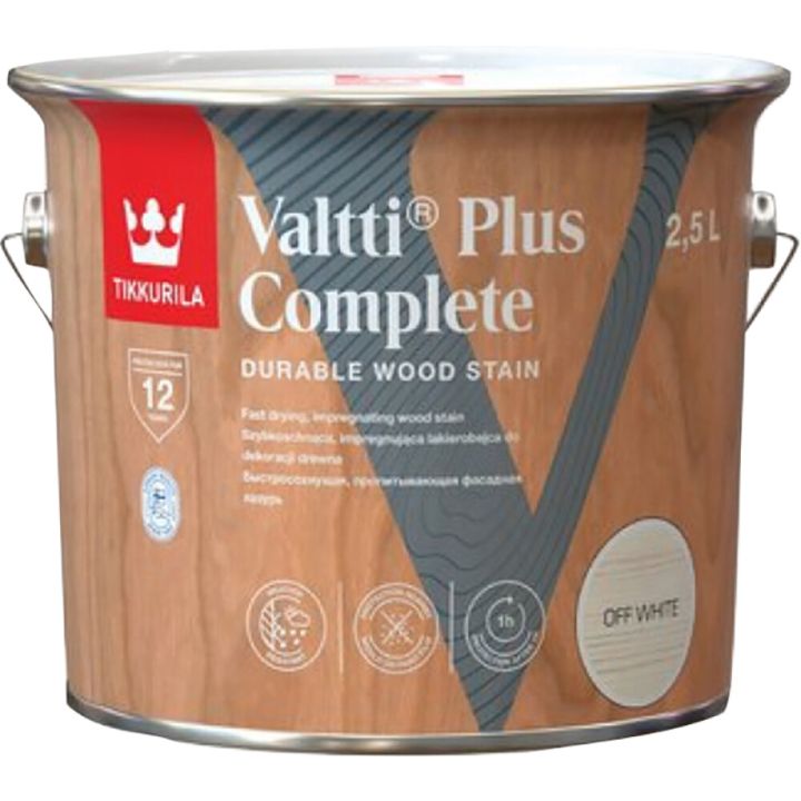 Puidulasuur Tikkurila Valtti Plus Complete Off White 2,5 l