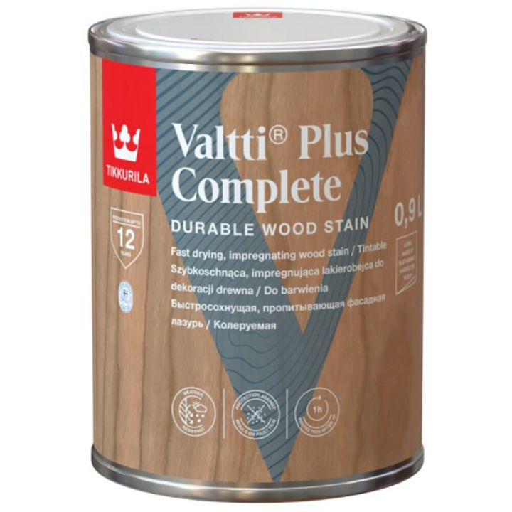 Puidulasuur Tikkurila Valtti Plus Complete EP ainult toonimiseks 0,9 l