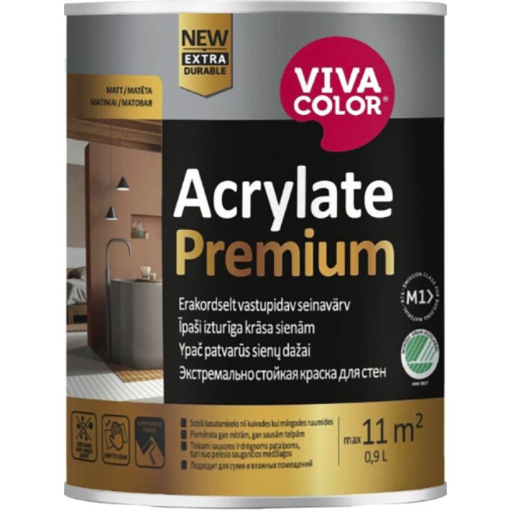 Sisevärv Tikkurila Acrylate Premium 0,9 l