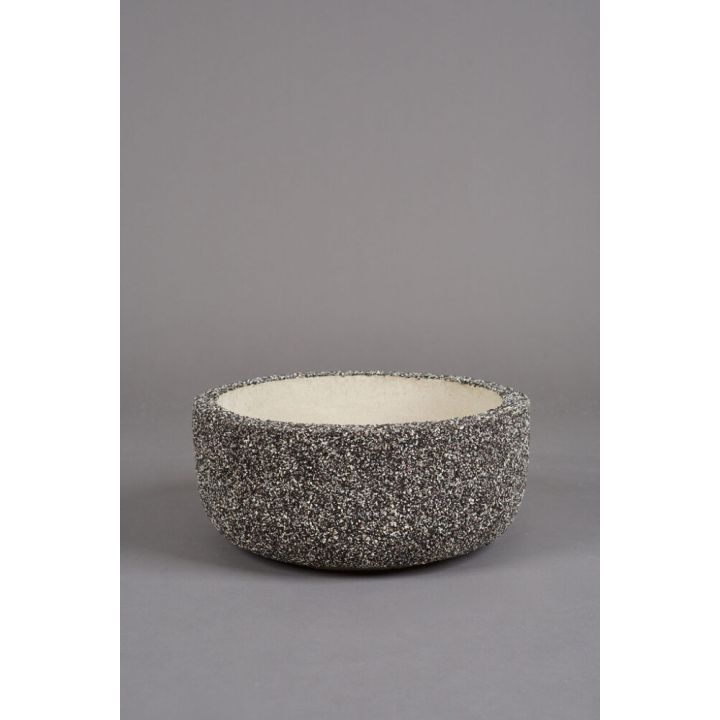 Betoonist aiavaas 051 Ø 35 cm, hall/kivipuruga