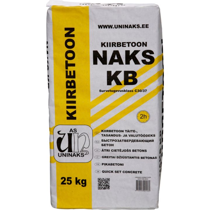 Kiirbetoon Uninaks Naks KB 25 kg