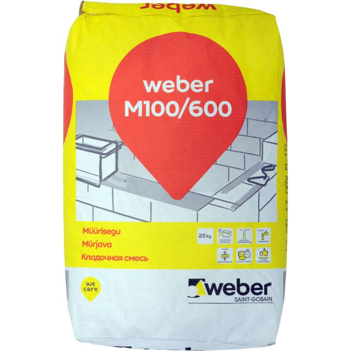 Müürisegu Weber M 100/600 25 kg