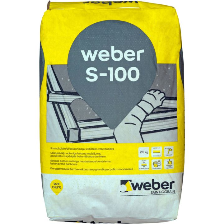 Kuivbetoon Weber S-100 25 kg