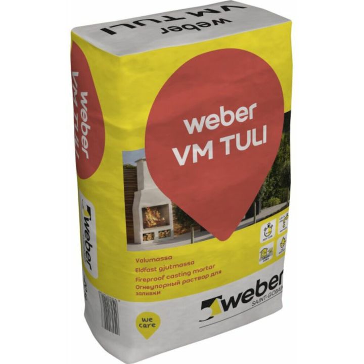 Tulekindel valumass Weber VM Tuli 20 kg
