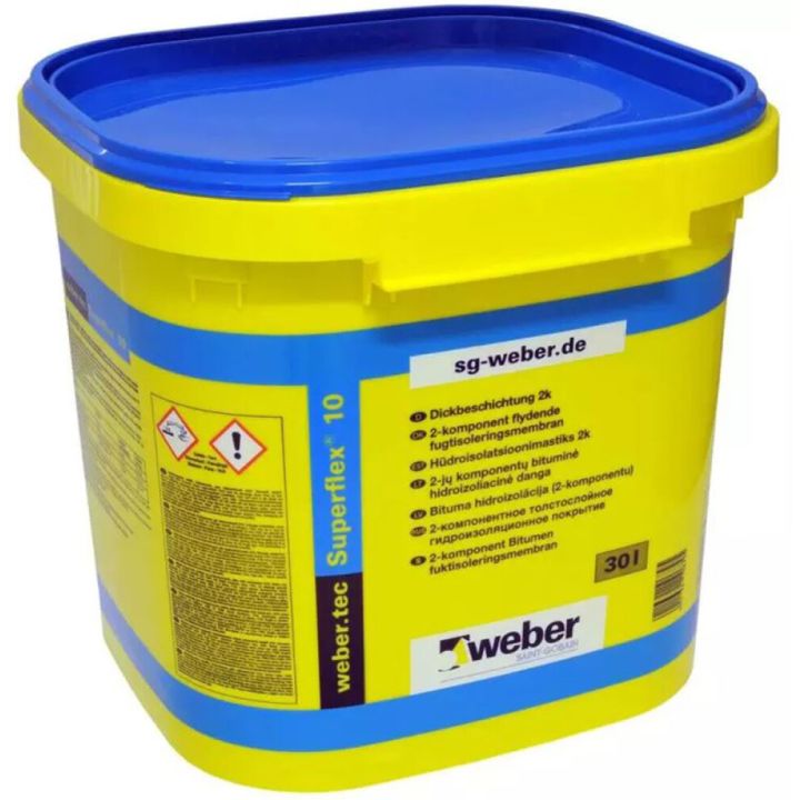 Bituumenmastiks Webertec Superflex 10 30 l