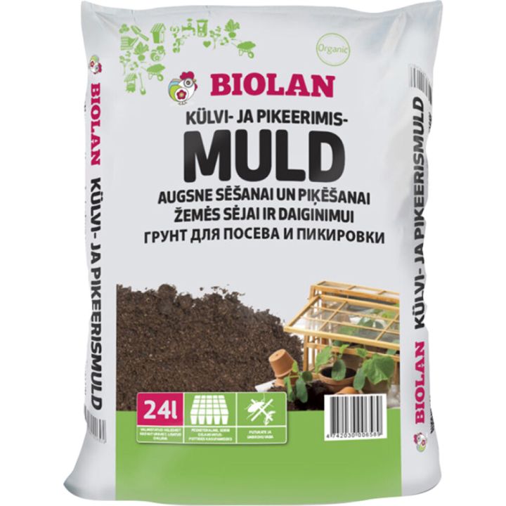 Külvi- ja pikeerimismuld Biolan 24 l