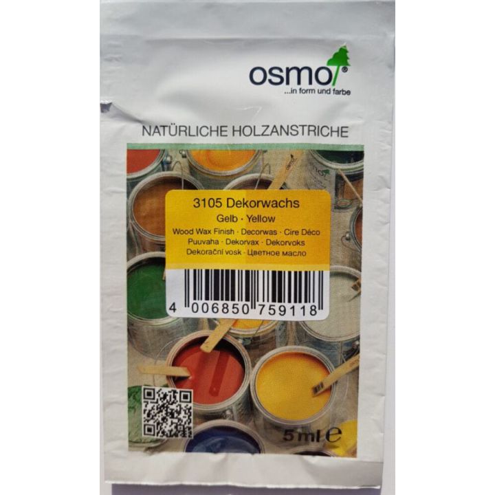 Tooniv õlivaha tester läbipaistev Osmo 3105 kollane 5 ml