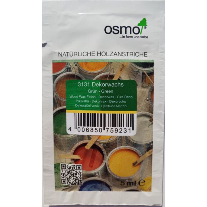 Tooniv õlivaha tester läbipaistev Osmo 3131 roheline 5 ml