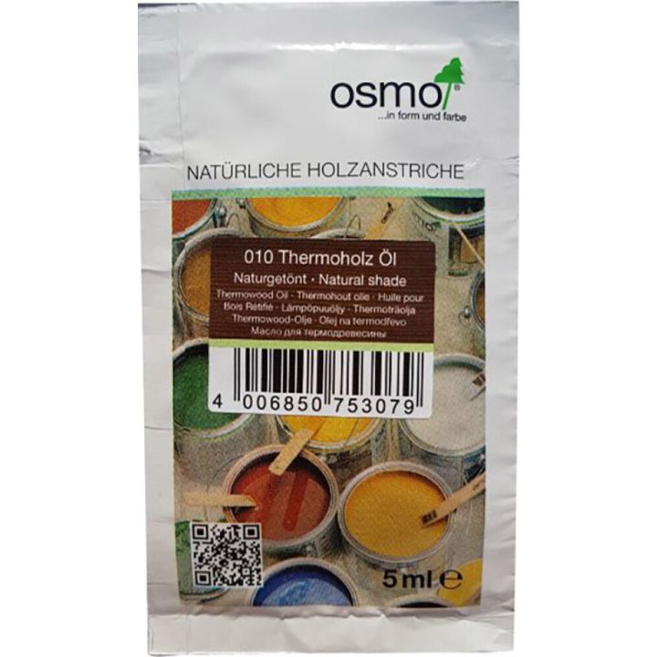 Terrassiõli tester Osmo 010 Termopuit naturaaltoon 5 ml