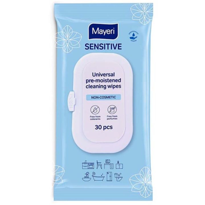 Puhastuslapid Mayeri Sensitive 30 tk/pk
