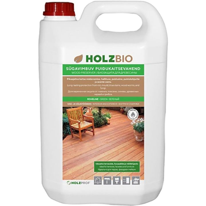 Puidukaitsevahend Holz Bio 5 l roheline