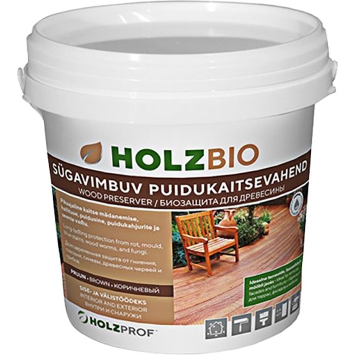 Puidukaitsevahend Holz Bio 1 l pruun