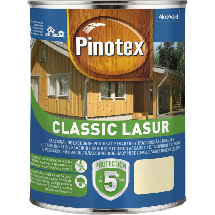 Puidukaitsevahend Pinotex Classic Lasur 1 l, mahagon