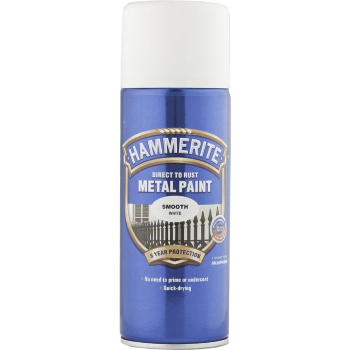Metallivärv Hammerite Smooth valge 400 ml