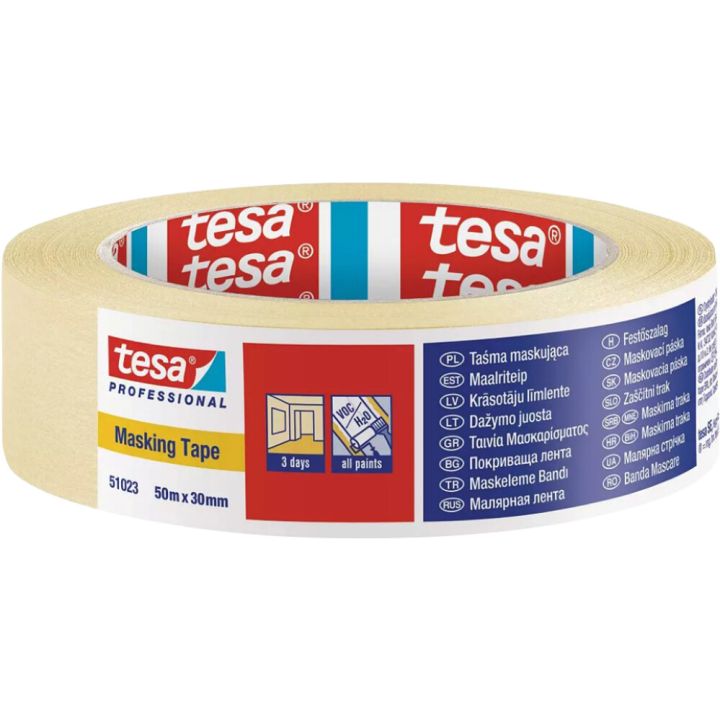 Maalriteip tesa® Professional 50 m x 30 mm