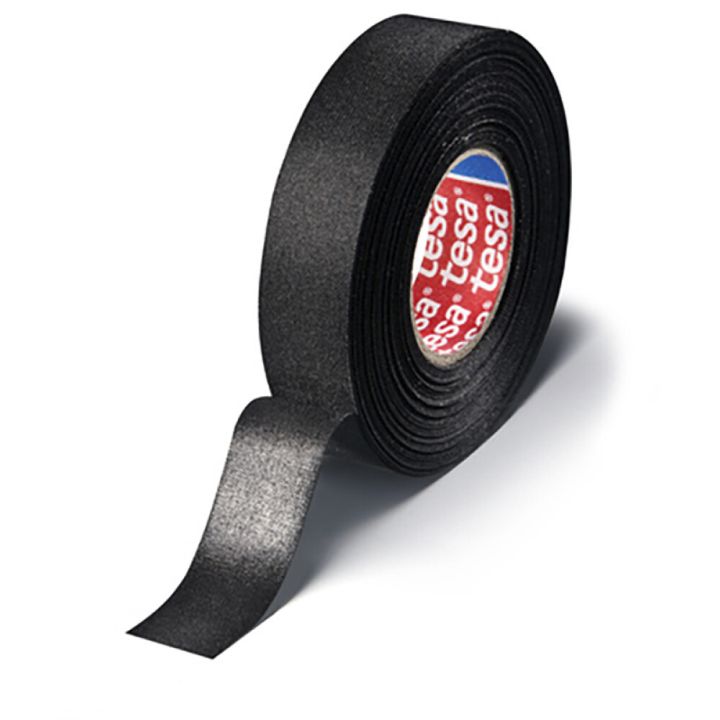 Tekstiilisoleerteip tesa® PV10, 25 m x 19 mm, must