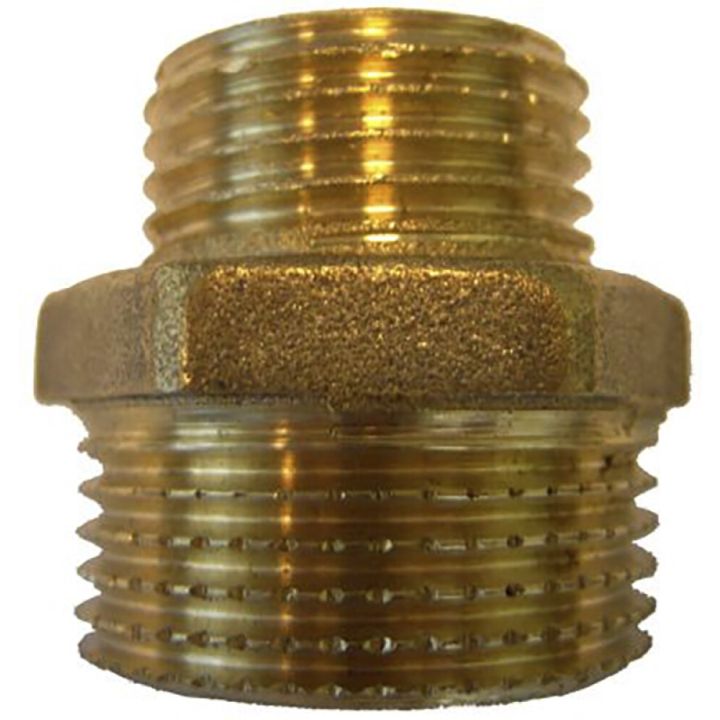 Ahenev kaksiknippel 3/8" x 1/2"