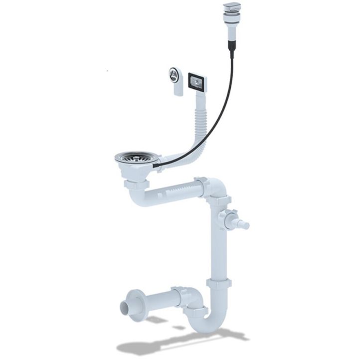 Sifoon äravoolupesaga Aniplast köögivalamule 1 1/2" x 40 mm