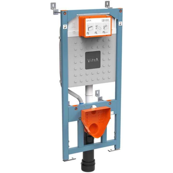 Seinapealse WC-poti loputussüsteem Vitra