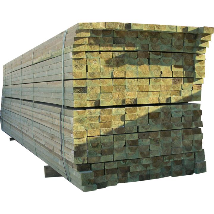 Immutatud saetud pruss H3 roheline 50 x 100 x 4200 mm