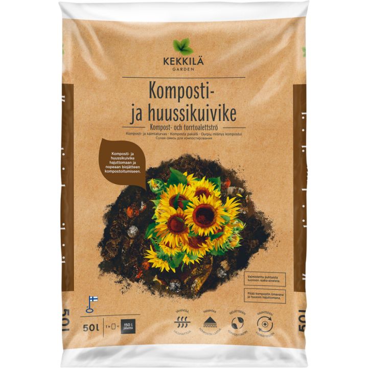 Komposti- ja käimlaturvas Kekkilä 50 l