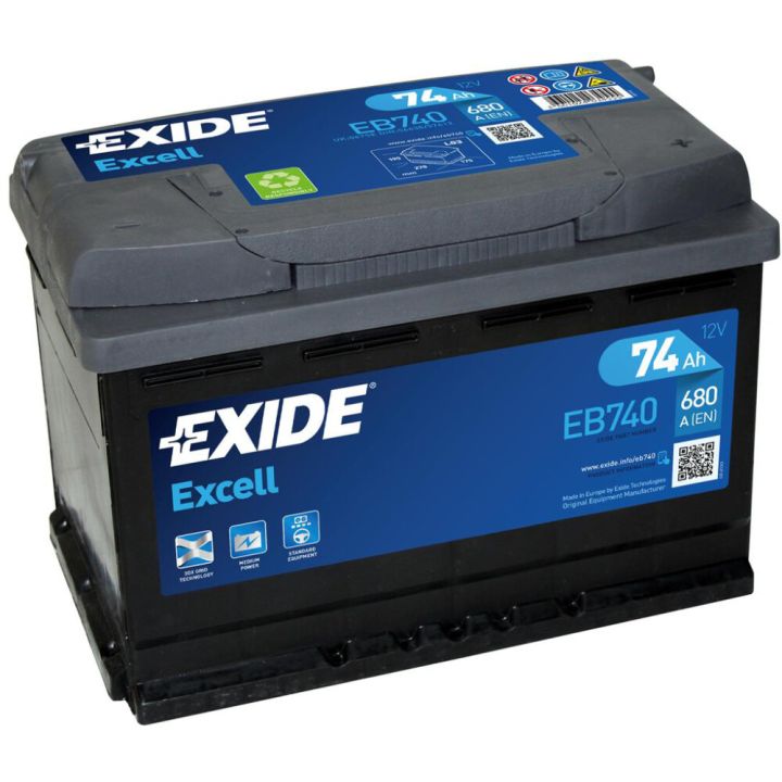 Autoaku Exide Excell 74 Ah 680 A -+