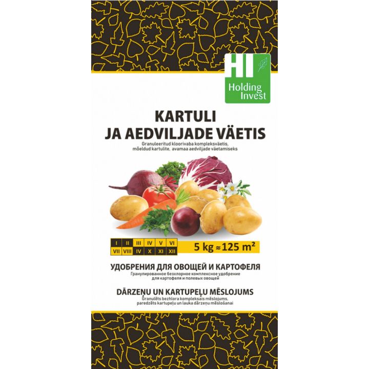 Kartuli ja aedviljade väetis Holding Invest 5 kg