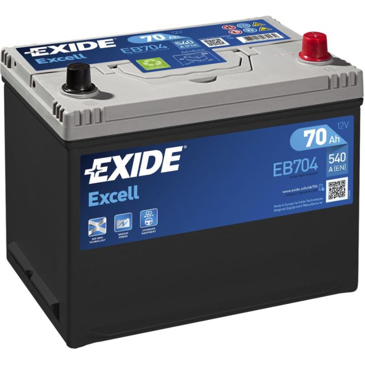 Autoaku Exide Excell  70 Ah 540 A -+