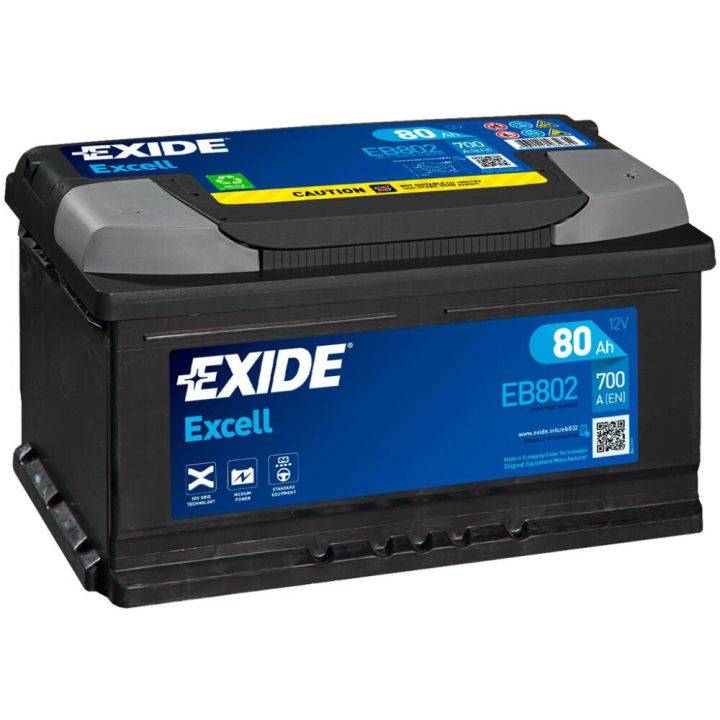 Aku Exide Excell 80 Ah -/+