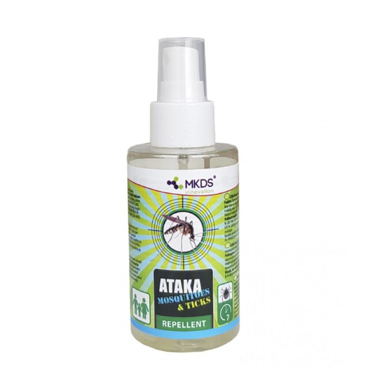 Sääsetõrje- ja puugitõrjevahend - Ataka Mosquitoes & Ticks 100 ml