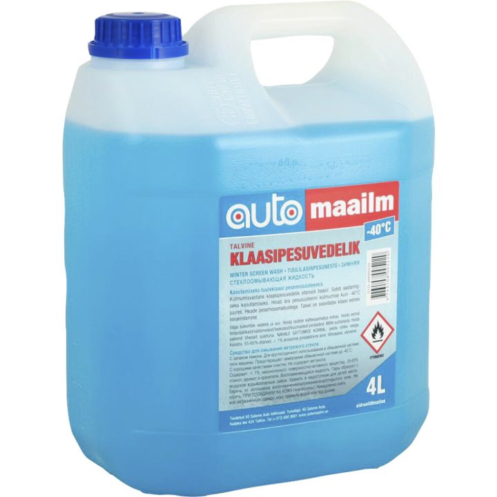 Talvine klaasipesuvedelik -40 °C 4 l