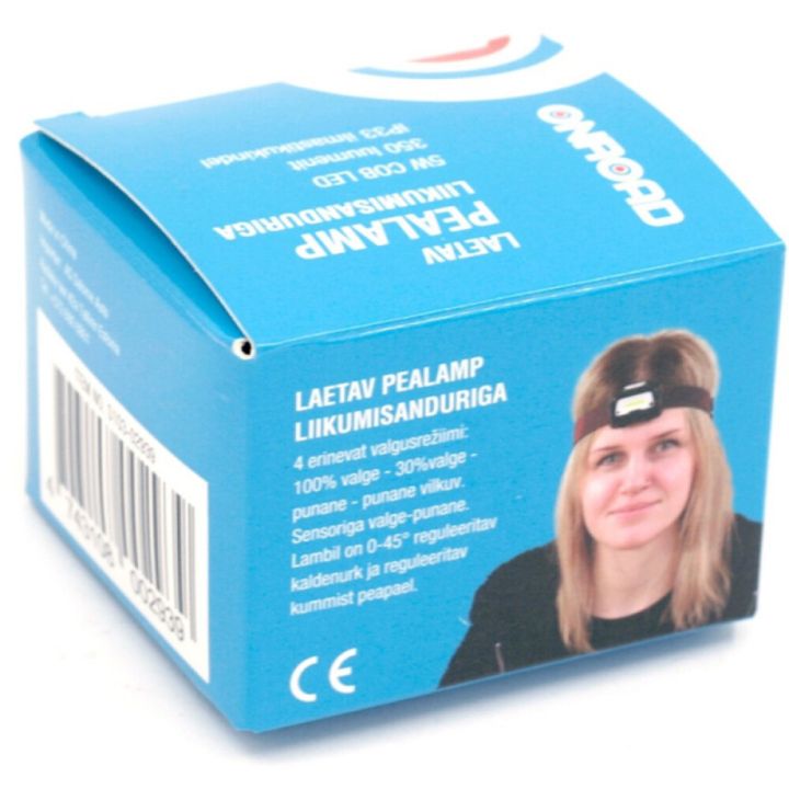 Laetav pealamp sensoriga Onroad