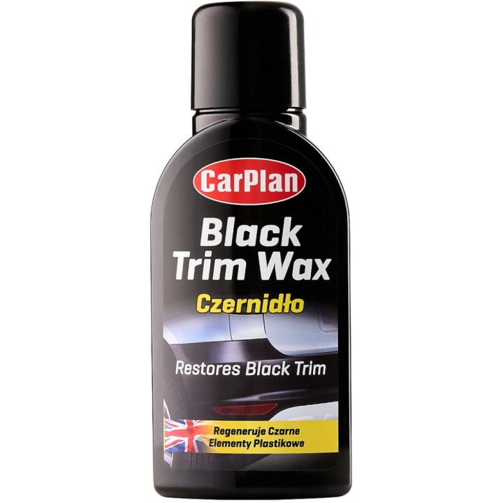Must viimistlusvaha plastikule ja kummile CarPlan 350 ml