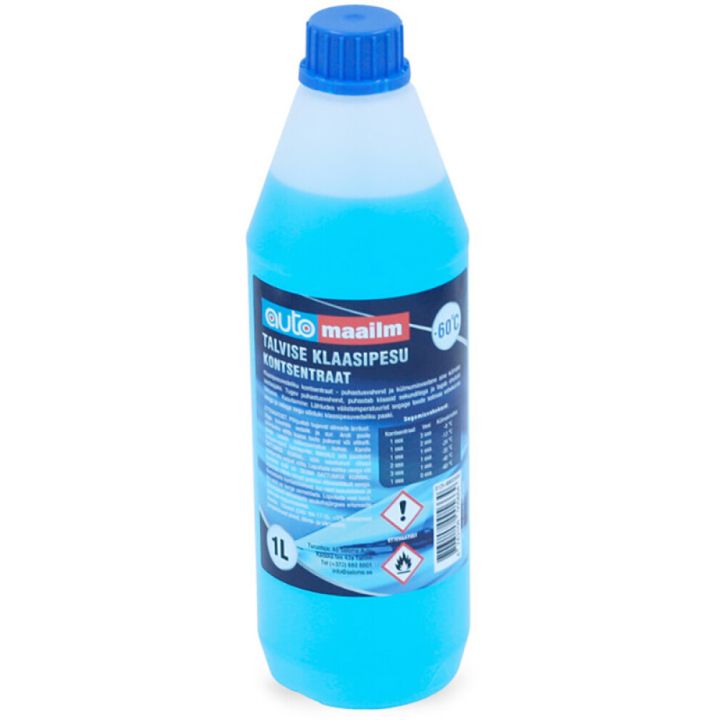 Klaasipesuvedeliku kontsentraat talvine -60°C 1 l
