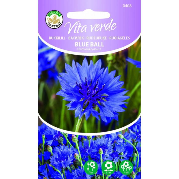 Rukkilill Blue Ball Vita verde 0,4 g