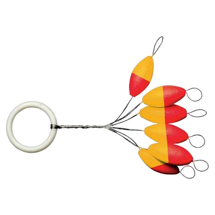 Pärlid Leuchtpiloten ovaalne punane/kollane 8 mm