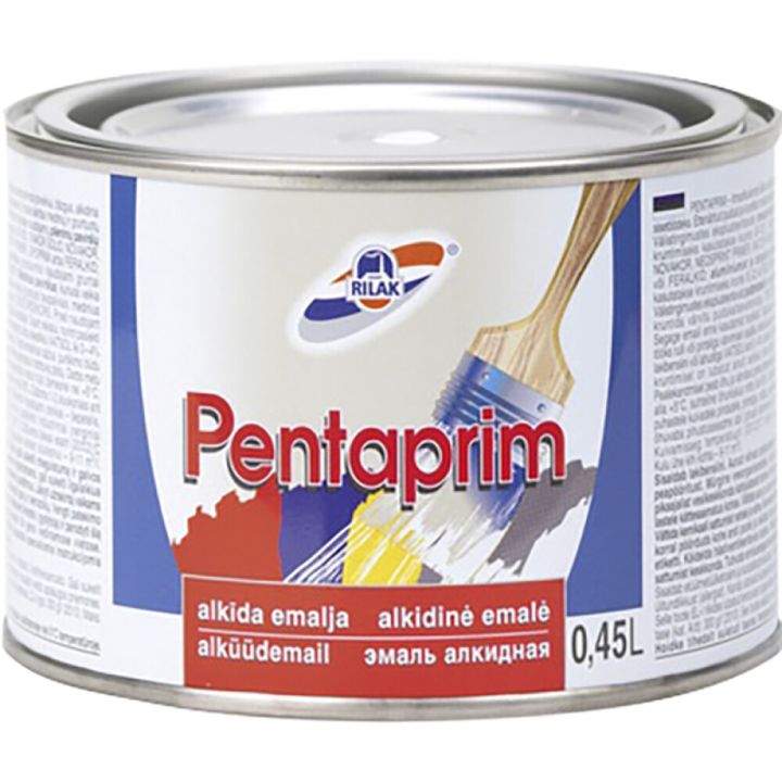 Alküüdemailvärv Pentaprim, punane 0,45 l