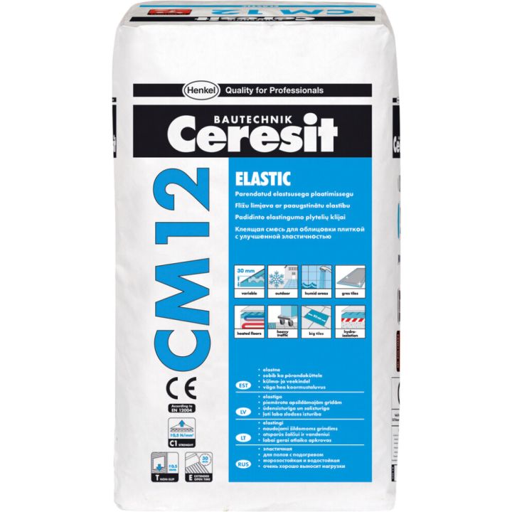 Elastne plaatimissegu Ceresit CM 12 25 kg