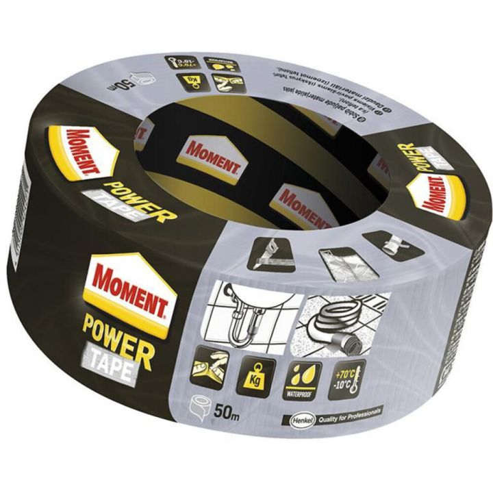 Universaalteip Moment Power Tape 50 m hõbedane