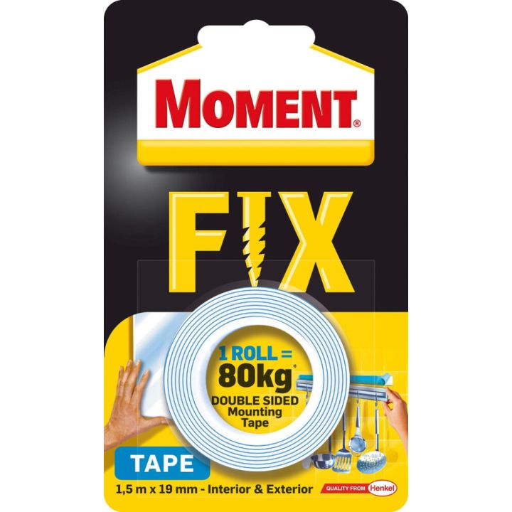 Kahepoolne teip Moment Fix 80 kg