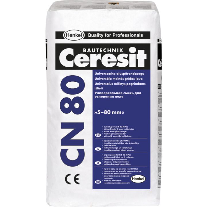 Põrandasegu Ceresit CN 80 5 - 80 mm 25 kg