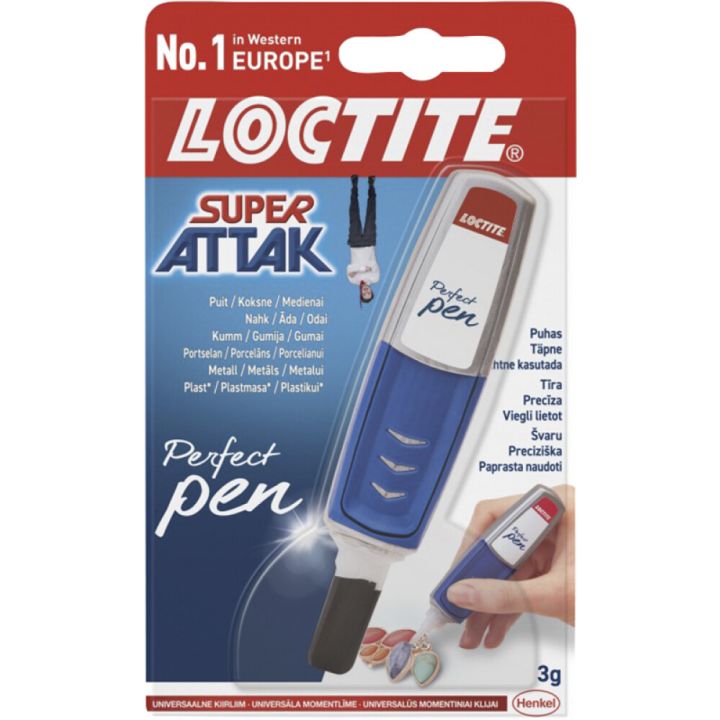 Superliim geelpliiats Loctite Super Attak PerfectPen