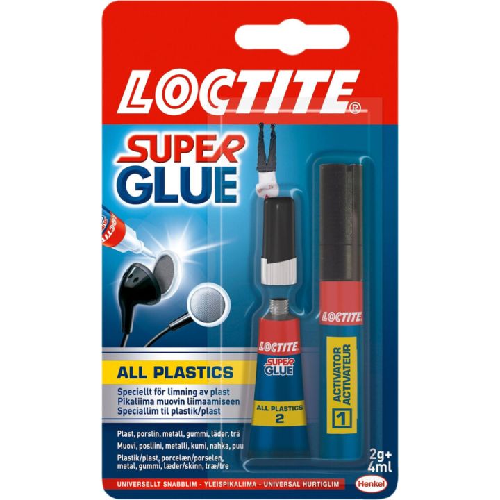 Kiirliim Loctite Super Attak All Plastic 2 g + 4 ml