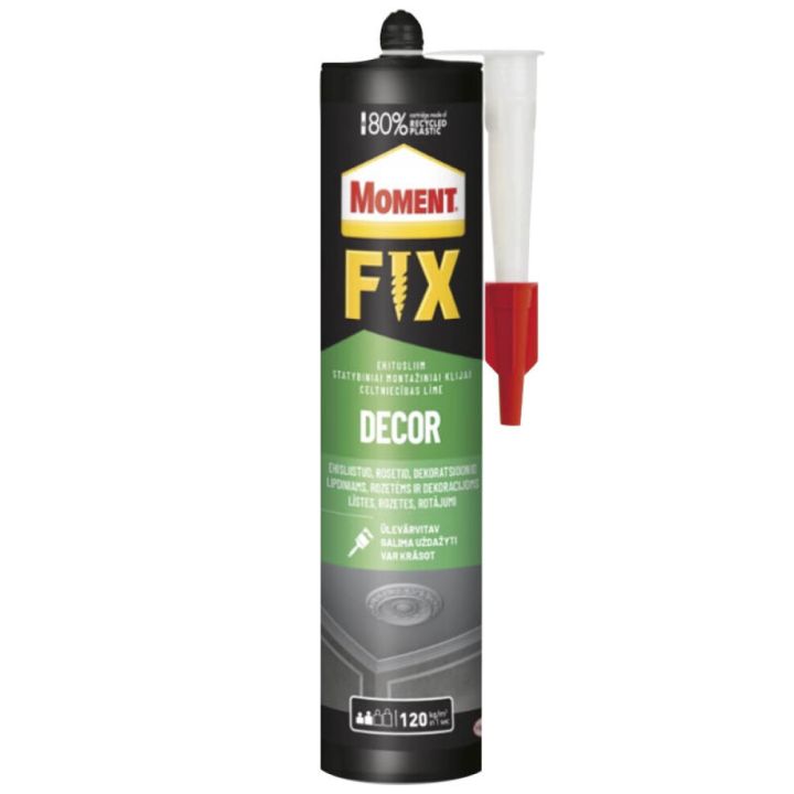Ehitusliim dekoratiivelementidele Moment Fix Decor 380 g