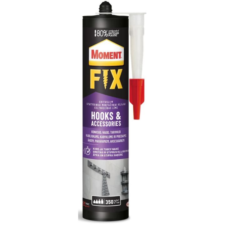 Ehitusliim kinnituskonksudele & tarvikutele Moment 440g