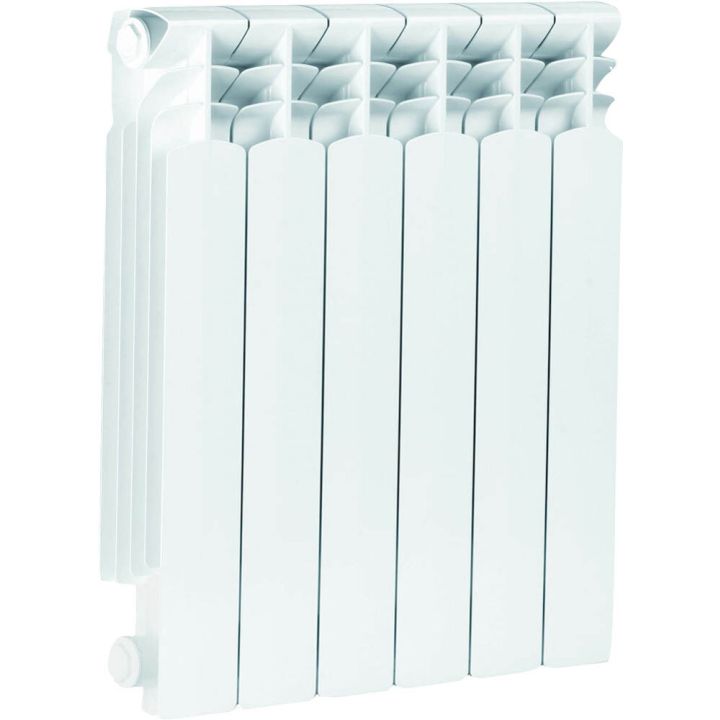 Alumiiniumradiaator KFA Armatura G 500 F/ 6 ribi valge