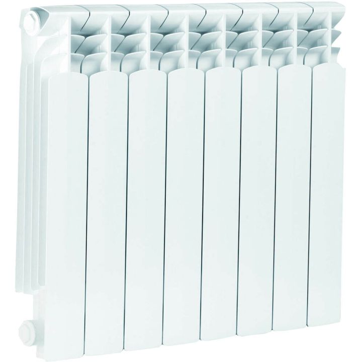 Alumiiniumradiaator KFA Armatura G 500 F/ 8 ribi valge